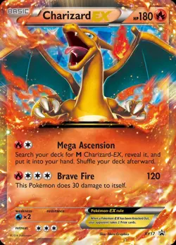 Pokemon Charizard-EX (XY17/211) XY Black Star Promos HP HOLO - Image 1