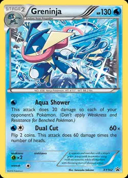 Pokemon Greninja (XY162/211) XY Black Star Promos MP HOLO - Image 1