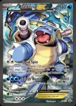 Pokemon Blastoise-EX (XY122/211) XY Black Star Promos HP HOLO - Image 1