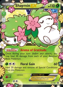 Pokemon Shaymin-EX (XY148/211) XY Black Star Promos MP HOLO - Image 1