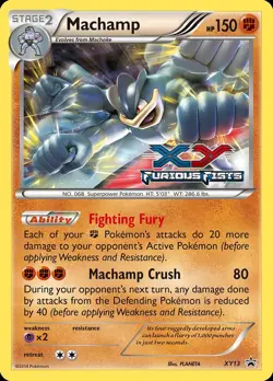 Pokemon Machamp (XY13/211) XY Black Star Promos LP HOLO - Image 1