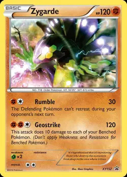 Pokemon Zygarde (XY152/211) XY Black Star Promos LP HOLO - Image 1