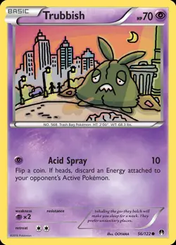 Pokemon Trubbish (56/124) BREAKpoint LP - Image 1