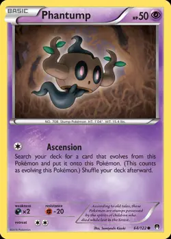 Pokemon Phantump (64/137) BREAKpoint LP REVERSE HOLO - Image 1