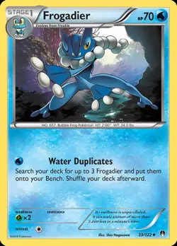 Pokemon Frogadier (39/133) BREAKpoint LP REVERSE HOLO - Image 1