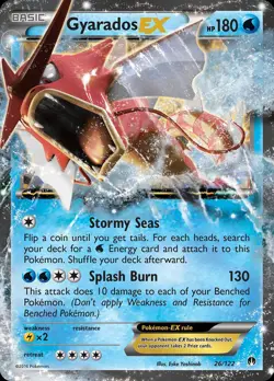 Pokemon Gyarados-EX (26/137) BREAKpoint LP HOLO - Image 1