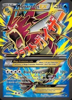 Pokemon M Gyarados-EX (115/134) BREAKpoint NM HOLO - Image 1