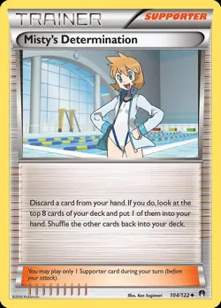 Pokemon Misty's Determination (104/124) BREAKpoint LP - Image 1