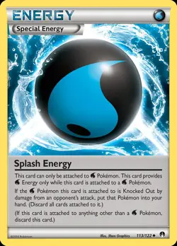 Pokemon Splash Energy (113/139) BREAKpoint LP - Image 1