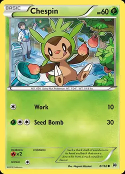 Pokemon Chespin (8/164) BREAKthrough LP - Image 1
