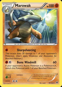 Pokemon Marowak (78/164) BREAKthrough LP - Image 1
