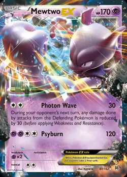 Pokemon Mewtwo-EX (61/187) BREAKthrough LP HOLO - Image 1