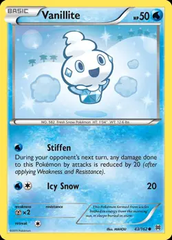 Pokemon Vanillite (43/191) BREAKthrough LP REVERSE HOLO - Image 1