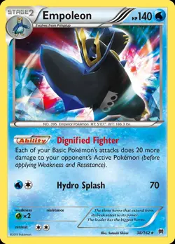 Pokemon Empoleon (38/191) BREAKthrough LP REVERSE HOLO - Image 1