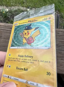 Sealed 2020 Special Delivery Pikachu Pokemon card (Promo #SWSH074). With swirl. - Image 5