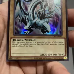 Blue-Eyes White Dragon LCKC-EN001 (Version 1) Unlimited NM! +Bonus FREE SHIPPING - Image 2