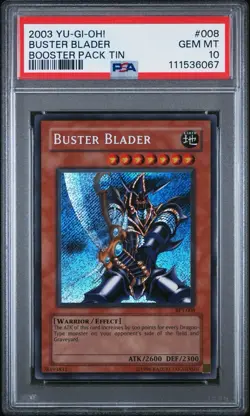 Buster Blader BPT-008 Secret Rare Promo Yugioh PSA 10 Fresh Cert Pop 37 - Image 1