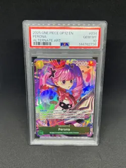 2025 One Piece Perona Alt Art OP12-034 Legacy of the Master PSA 10 Gem Mint - Image 1