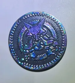 Pokemon TCG - Alakazam Purple Plastic Coin - Japanese - Image 1