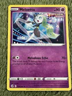 Meloetta 124/264 Rare Fusion Strike Pokemon TCG - Image 1
