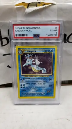 2000 KINGDRA HOLO RARE NEO GENESIS POKEMON TCG PSA 6 EXCELLENT-MINT #8/111 - Image 2