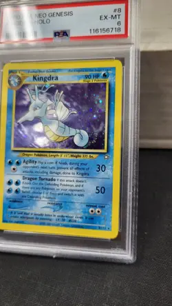 2000 KINGDRA HOLO RARE NEO GENESIS POKEMON TCG PSA 6 EXCELLENT-MINT #8/111 - Image 3