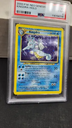 2000 KINGDRA HOLO RARE NEO GENESIS POKEMON TCG PSA 6 EXCELLENT-MINT #8/111 - Image 4