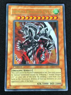 G2U YUGIOH ARMED DRAGON LV10 DP2EN013 1ST ULTRA NM - Image 1