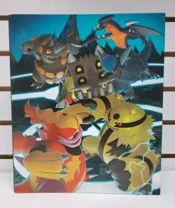 2007 Pokemon TCG Card Binder - Fierce Battle, Pokemon Center Exclusive #2 *READ* - Image 1