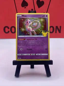 Mew 011/025 25th Celebrations Holo Rare Stamped Pokemon TCG 2021 VLP - Image 2