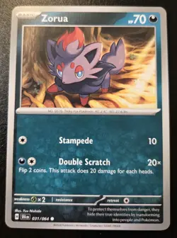 Zorua 031/064 Common Scarlet & Violet: Shrouded Fable Pokemon TCG - Image 1
