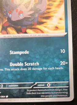 Zorua 031/064 Common Scarlet & Violet: Shrouded Fable Pokemon TCG - Image 5