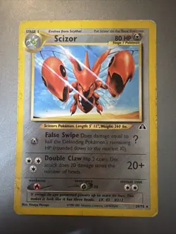 Scizor - 29/75 - Neo Discovery - Rare - WOTC - Vintage - Pokemon - 2001 - Image 1