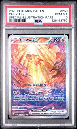 2023 POKEMON PAL EN-PALDEA EVOLVED SPECIAL ILLUSTRATION RARE CHI-YU EX PSA 10 - Image 1