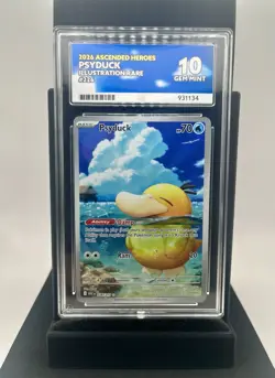 Psyduck 226/217 ACE 10 PERFECT SUBGRADES Gem Mint Ascended Heroes Pokemon TCG - Image 1