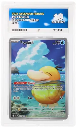 Psyduck 226/217 ACE 10 PERFECT SUBGRADES Gem Mint Ascended Heroes Pokemon TCG - Image 5