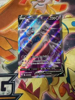 MEWTWO V SWSH229 Pokemon TCG Sword & Shield Black Star Promo NM - Image 1