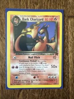 Pokemon Dark Charizard TCG 21/82 Non-Holo Rare LP Condition - Image 1
