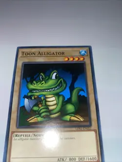 Yugioh! Toon Alligator LDS1-EN052 1st Edition Nm Common Short Print - Image 1