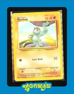 Machop 52/102 | Base Set | Pokemon TCG | English | Unlimited | Common - Image 1