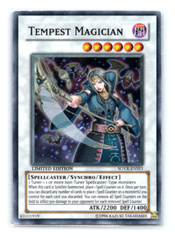 Tempest Magician - SOVR-ENSE1 - Super Rare - Limited Edition - Yugioh VLP - Image 1