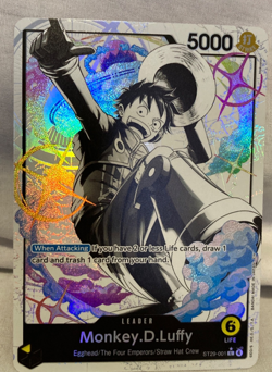 Monkey.D.Luffy ST29-001 Alternate Art Leader Monochrome Starter Deck 29 Egghead - Image 1