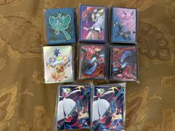 Pokemon Etb Card Sleeves And Portfolio Lot Of 8 From Various Sets - Image 1
