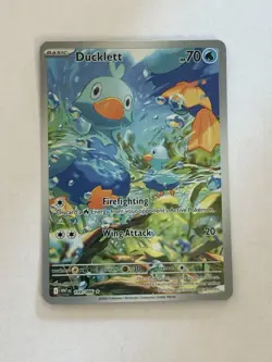 Ducklett Illustration Rare - 109/086 White Flare Pokemon Card Game English - Image 1