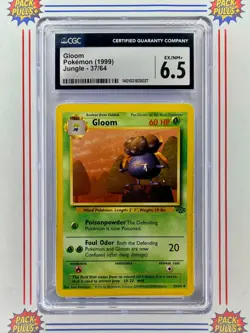 Gloom 1999 Jungle Pokemon TCG CGC 6.5 Vintage Graded Card 37/64 - Image 1