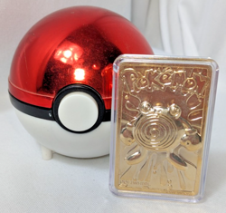 Pokemon POLIWHIRL 23k Gold Plated Trading Card 1999 Nintendo With Case - Image 1