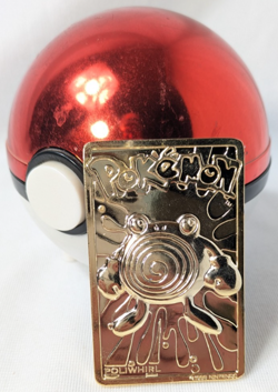 Pokemon POLIWHIRL 23k Gold Plated Trading Card 1999 Nintendo With Case - Image 2