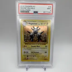Magneton 38/108 Evolutions Holo Rare Stage 1 80 HP PSA 9 Pokemon TCG Card - Image 1