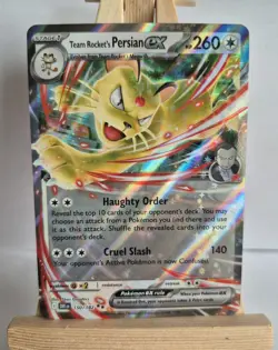 Pokemon TCG Team Rocket's Persian Ex 150/182 Destined Rivals Double Rare Card - Image 1