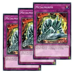 Yugioh - Metalmorph x 3 - 1st Edition LP - Plus Free Holo Card - Image 1